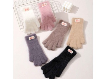 Սեզոնային ձեռնոցներ XIMI 6941963983037 POPULAR FABRIC LABEL WINTER GLOVES FOR WOMEN (983037)