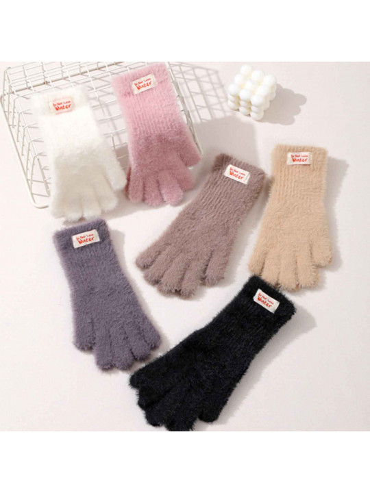 Սեզոնային ձեռնոցներ XIMI 6941963983037 POPULAR FABRIC LABEL WINTER GLOVES FOR WOMEN (983037)