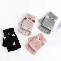 Seasonal gloves XIMI 6941963983150 CUTE KITTEN EARS CONVERTIBLE WINTER GLOVES FOR KIDS (983150)