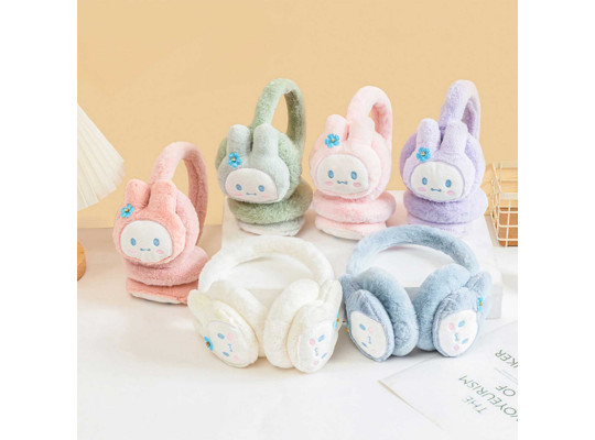 Winter hats XIMI 6941963983242 CUTE BUNNY FOLDABLE EARMUFFS (983242)