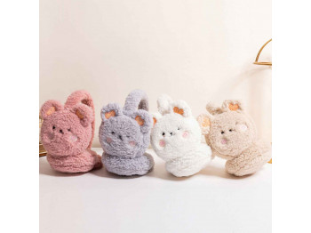 Ձմեռային գլխարկներ XIMI 6941963983266 CUTE BEAR FOLDABLE EARMUFFS (983266)