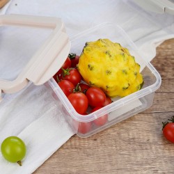 Ceramic and glass contanier XIMI 6942156283460 SQUARE SILICONE STRETCHABLE LID PLASTIC PRESERVATION BOX (283460)