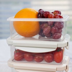 Ceramic and glass contanier XIMI 6942156283491 RECTANGULAR SILICONE STRETCHABLE LID PLASTIC PRESERVATION BOX (S) (283491)