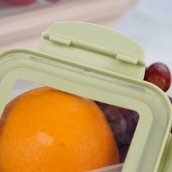 Ceramic and glass contanier XIMI 6942156283491 RECTANGULAR SILICONE STRETCHABLE LID PLASTIC PRESERVATION BOX (S) (283491)