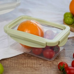 Ceramic and glass contanier XIMI 6942156283491 RECTANGULAR SILICONE STRETCHABLE LID PLASTIC PRESERVATION BOX (S) (283491)