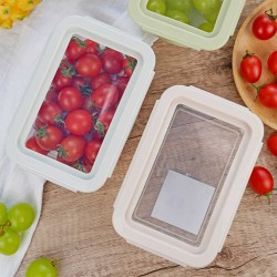 Ceramic and glass contanier XIMI 6942156283491 RECTANGULAR SILICONE STRETCHABLE LID PLASTIC PRESERVATION BOX (S) (283491)