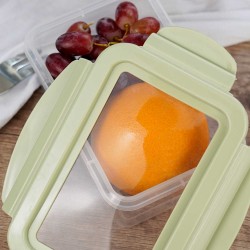 Ceramic and glass contanier XIMI 6942156283491 RECTANGULAR SILICONE STRETCHABLE LID PLASTIC PRESERVATION BOX (S) (283491)