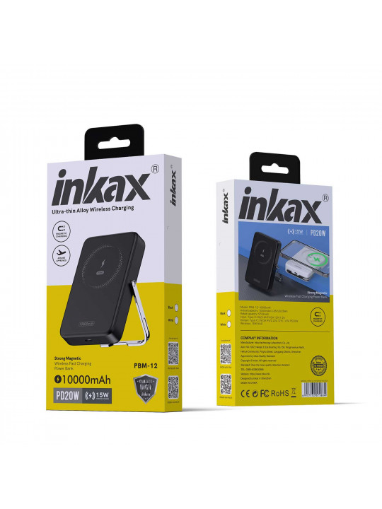 Внешние зарядные устройства INKAX PBM-12 10000mAh (Black) 