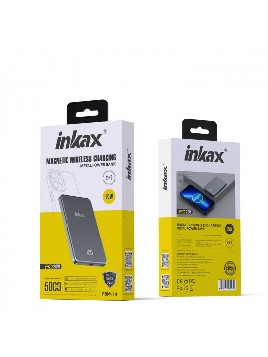 Внешние зарядные устройства INKAX PBM-14 5000mAh (Grey) 