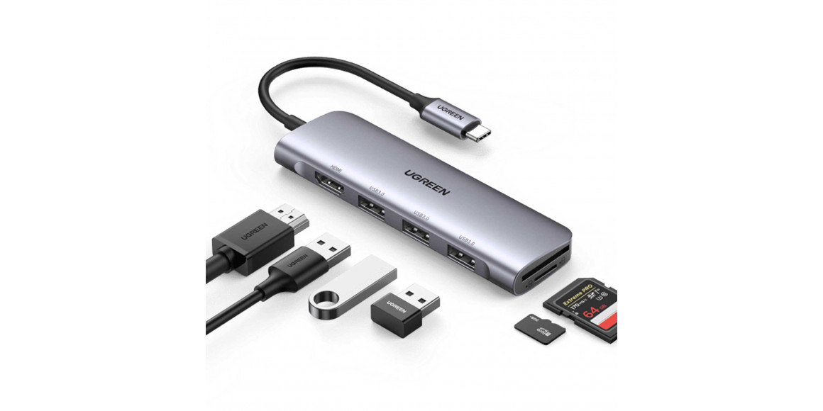 Usb-hub UGREEN 6-in1 USB-C (35999)
