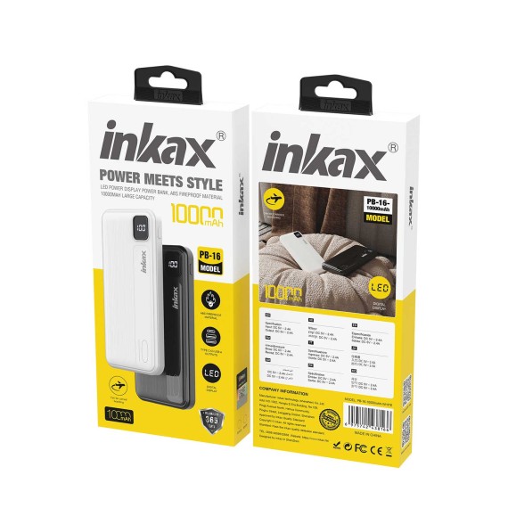 Внешние зарядные устройства INKAX PB-16 10000mAh 