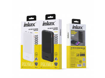 Արտաքին սնուցման մարտկոց INKAX PB-21 10000mAh (White) 