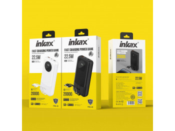 Արտաքին սնուցման մարտկոց INKAX PBQ-48 20000mAh (White) 