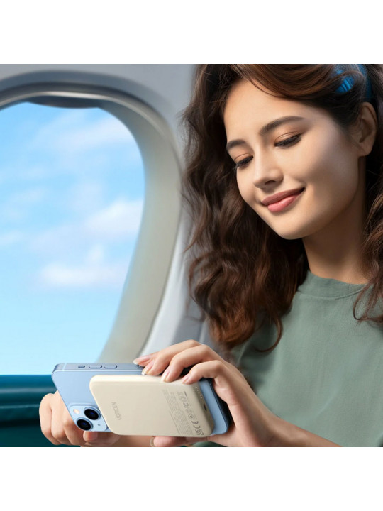 Արտաքին սնուցման մարտկոց UGREEN PB560 5000mAh Magnetic Wireless USB-C (Beige) (25207)