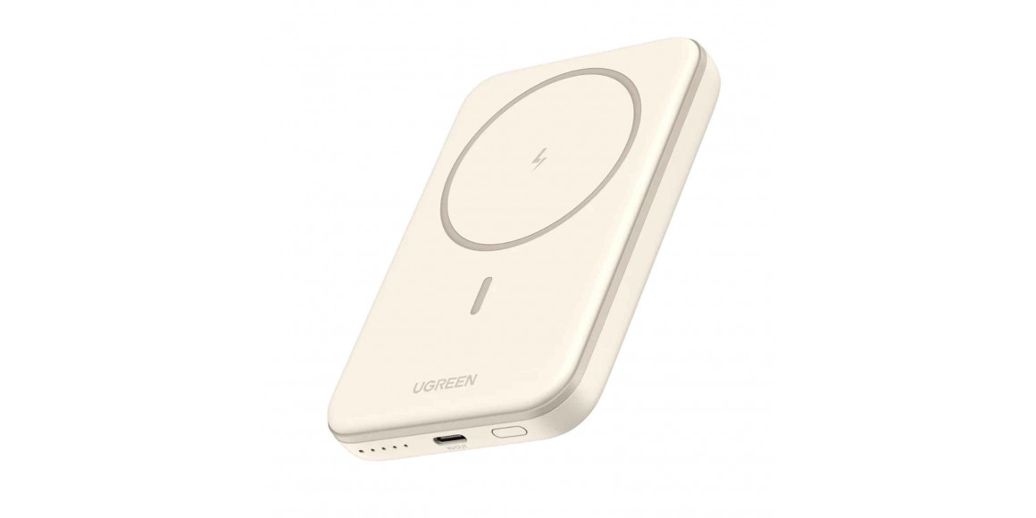 Արտաքին սնուցման մարտկոց UGREEN PB560 5000mAh Magnetic Wireless USB-C (Beige) (25207)