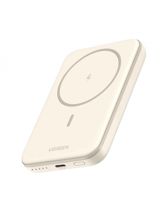 Արտաքին սնուցման մարտկոց UGREEN PB560 5000mAh Magnetic Wireless USB-C (Beige) (25207)