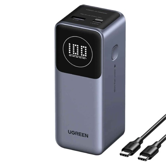 Внешние зарядные устройства UGREEN PB724 12000mAh Magnetic Wireless 100W USB-C (Grey) (35526)