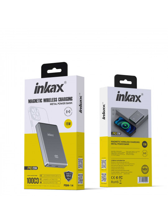 Внешние зарядные устройства INKAX PBM-14 10000mAh (Grey) 