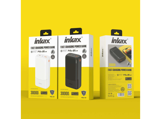 Արտաքին սնուցման մարտկոց INKAX PBQ-59 30000mAh (Black) 