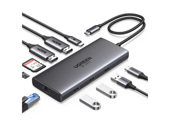 Usb-հանգույց UGREEN Revodok Pro 210 10-in1 USB-C (15534)