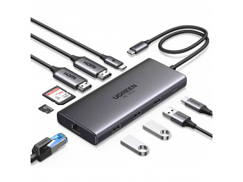 Usb-հանգույց UGREEN Revodok Pro 210 11-in1 USB-C (45520)