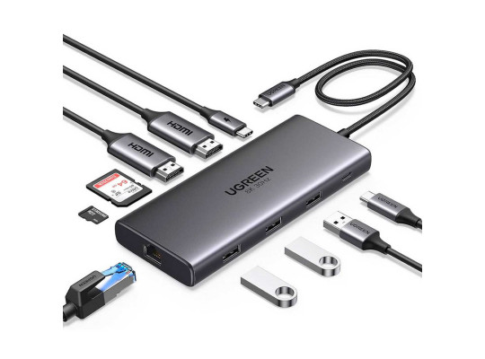 Usb-հանգույց UGREEN Revodok Pro 210 11-in1 USB-C (45520)