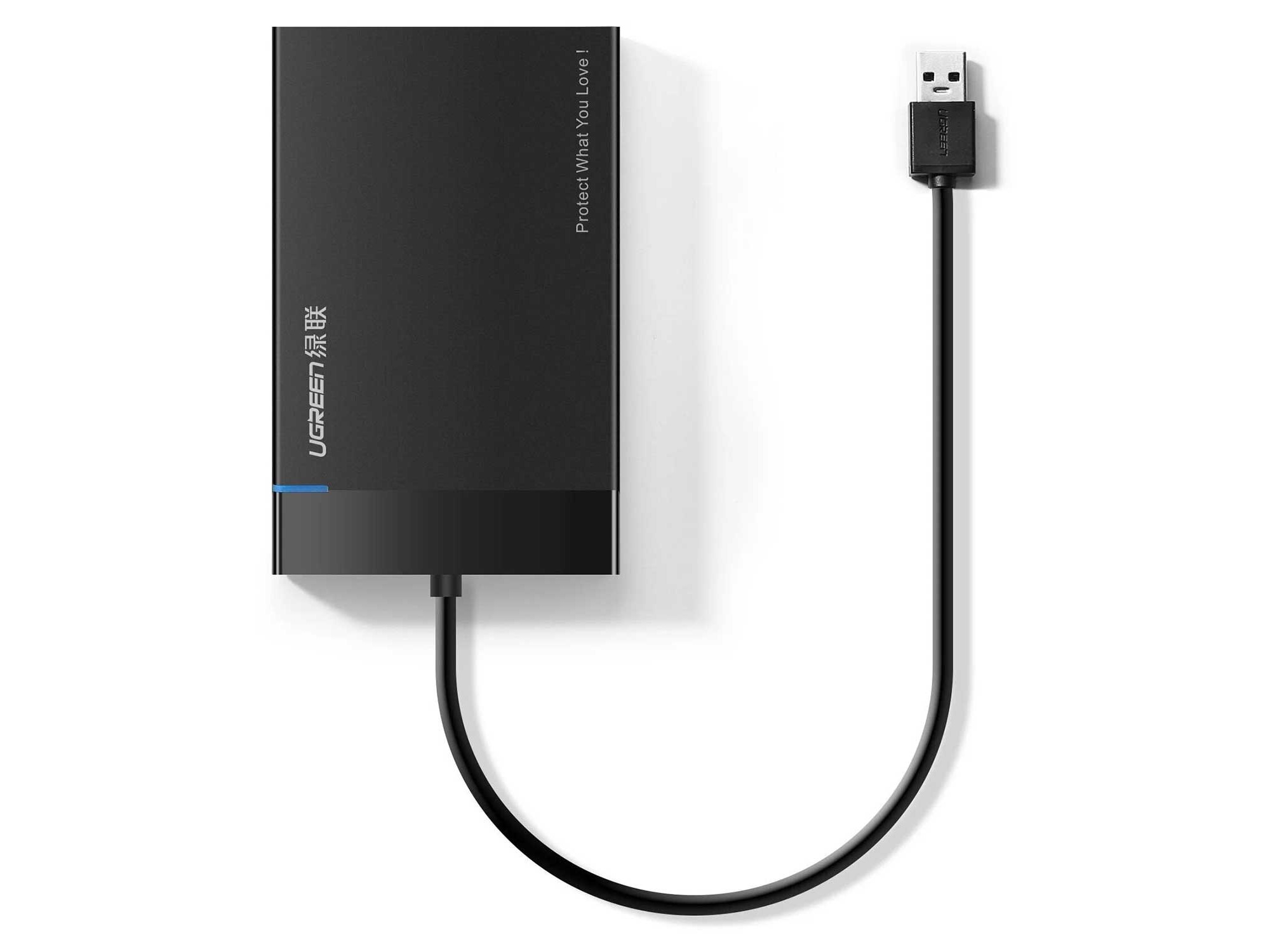 Կոշտ սկավառակի պատյան UGREEN US221 2.5 HDD/SSD Type-C 6Gbps (BK) (30847)