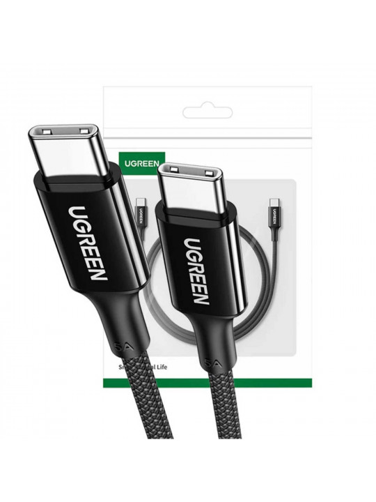 Մալուխ UGREEN US557 Type-C to Type-C 100W 1m (Black) (15275)