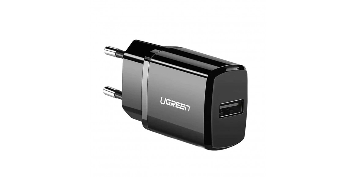 Power adapter UGREEN USB WALL CHARGER (BLACK) (50459)