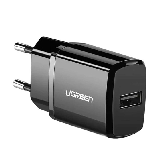 Power adapter UGREEN USB WALL CHARGER (BLACK) (50459)
