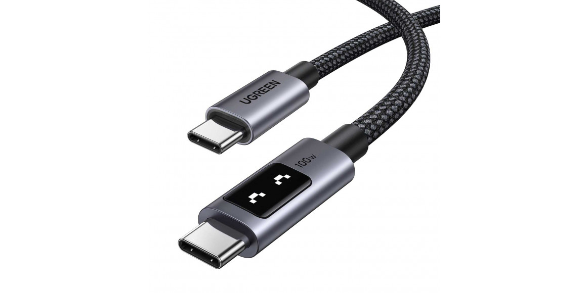 Մալուխ UGREEN Uno USB-C to USB-C 0.5m (Grey) (45612)