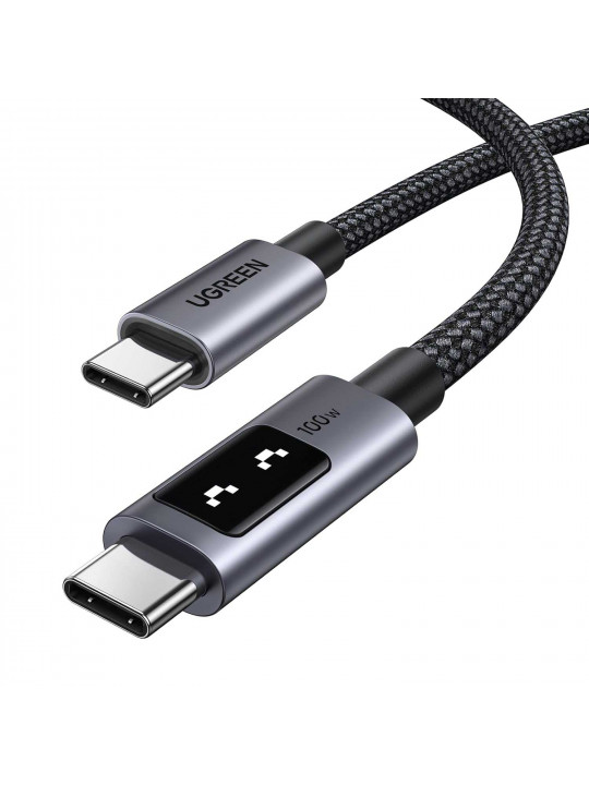 Մալուխ UGREEN Uno USB-C to USB-C 0.5m (Grey) (45612)