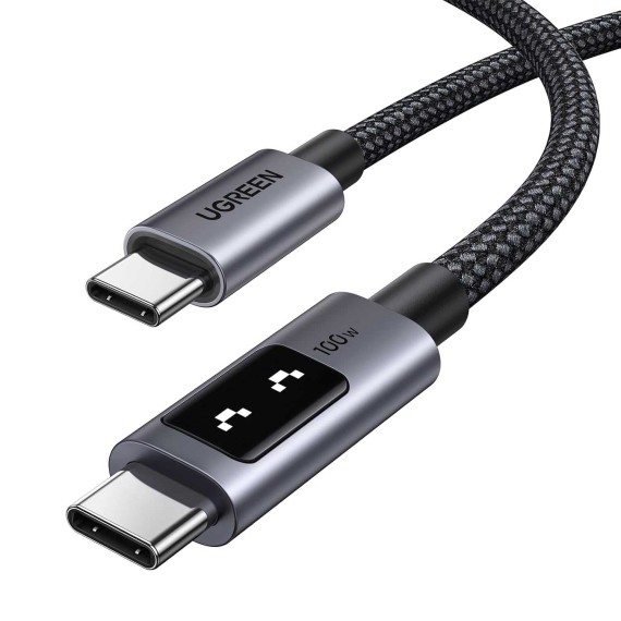 Մալուխ UGREEN Uno USB-C to USB-C 0.5m (Grey) (45612)