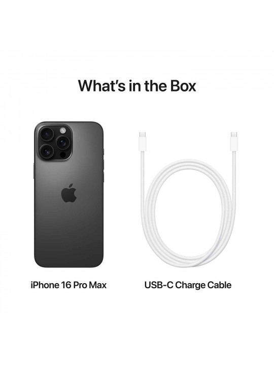 Smart phone APPLE iPhone 16 Pro Max 512GB (Black Titanium) (A3296) (MYX03ZD/A)