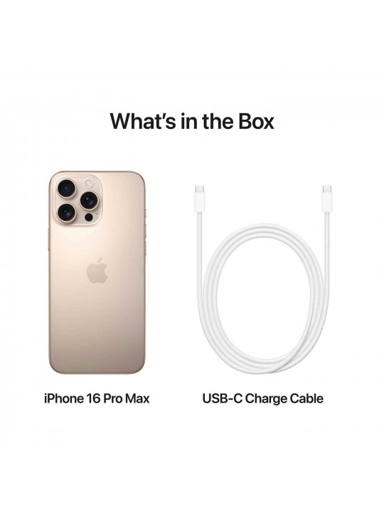 Սմարթ հեռախոս APPLE iPhone 16 Pro Max 512GB (Desert Titanium) (A3296) (MYX23ZD/A)