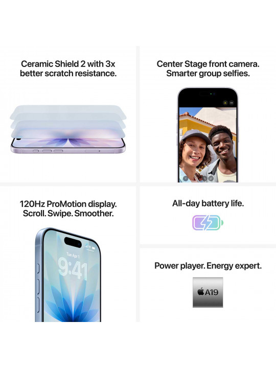 Սմարթ հեռախոս APPLE iPhone 17 256GB (Sage) (A3520) (MG6N4HX/A)