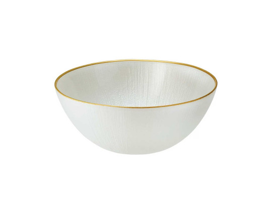 Bowl KOOPMAN 044300410 GLASS DIA 15CM WHITE (510707)