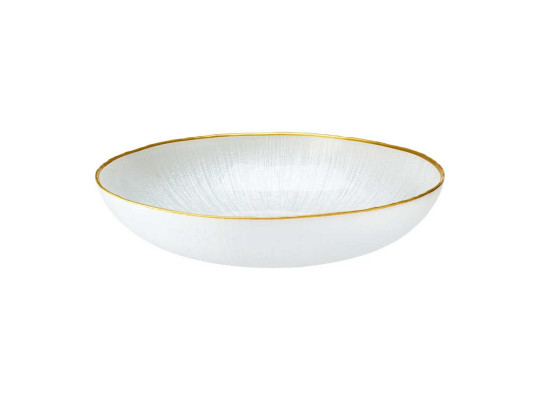 Bowl KOOPMAN 044300420 GLASS DIA 21CM WHITE (510851)