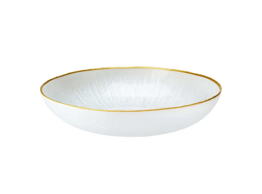 Bowl KOOPMAN 044300450 GLASS DIA 30CM WHITE (510974)