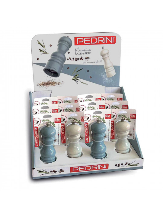 Աղացներ PEDRINI 04GD305-6 SALT AND PEPPER MIL ASSORTED COLORS 
