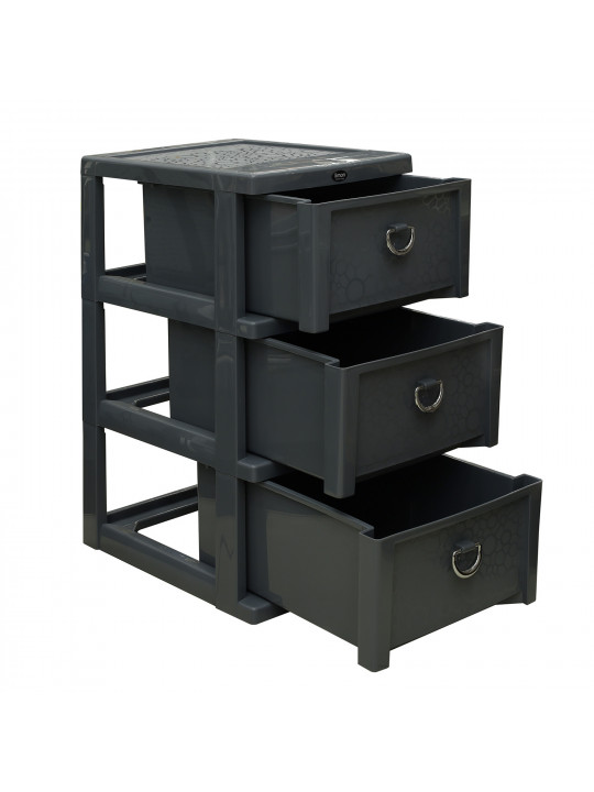 Պլաստմասե կոմոդ LIMON 152009 SEC.3 N3 GREY 