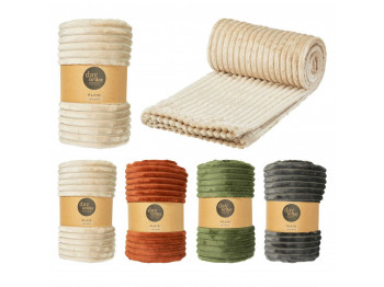 Plaid KOOPMAN 160X130CM FLANNEL 3ASS (AAE823950)