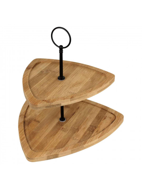 Թխվածքի ափսե KOOPMAN 170490960 FOOD STAND 2 TIERS BAMBOO (804427-804410)