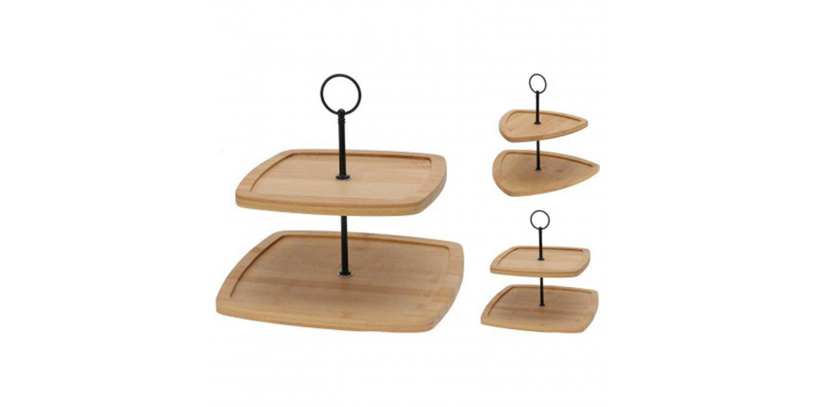 Թխվածքի ափսե KOOPMAN 170490960 FOOD STAND 2 TIERS BAMBOO (804427-804410)