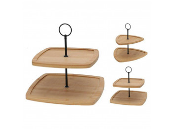 Թխվածքի ափսե KOOPMAN 170490960 FOOD STAND 2 TIERS BAMBOO (804427-804410)