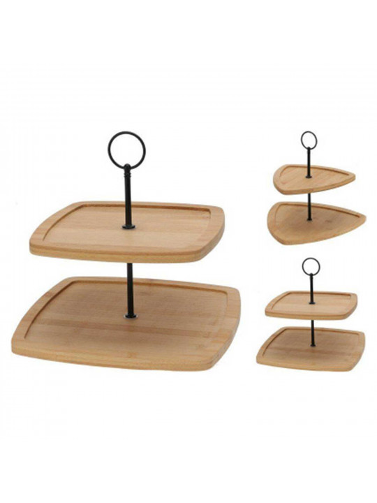 Թխվածքի ափսե KOOPMAN 170490960 FOOD STAND 2 TIERS BAMBOO (804427-804410)