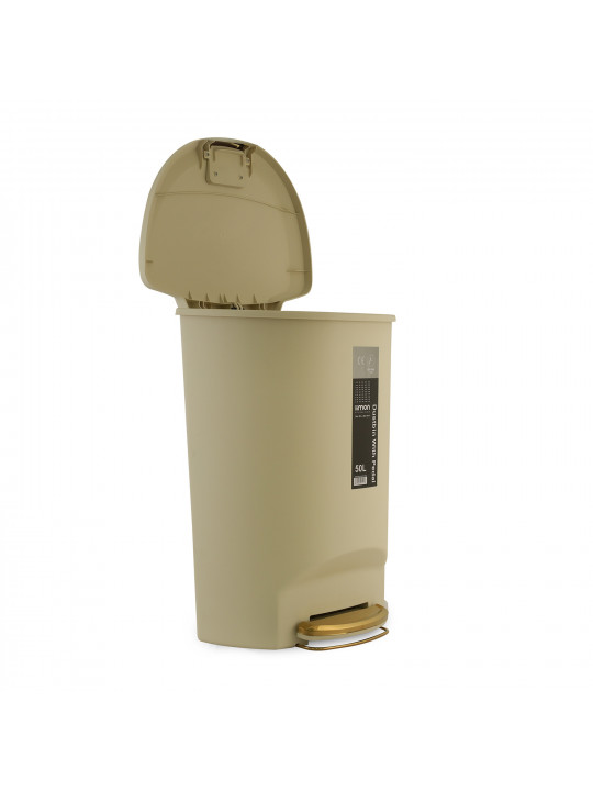 Ведро LIMON 191300 WITH PEDAL 50L MIX COLOR (904918) 