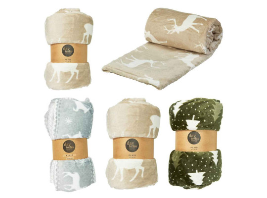 Плед KOOPMAN 200X150CM FLANNEL 3ASS (AAE823460)