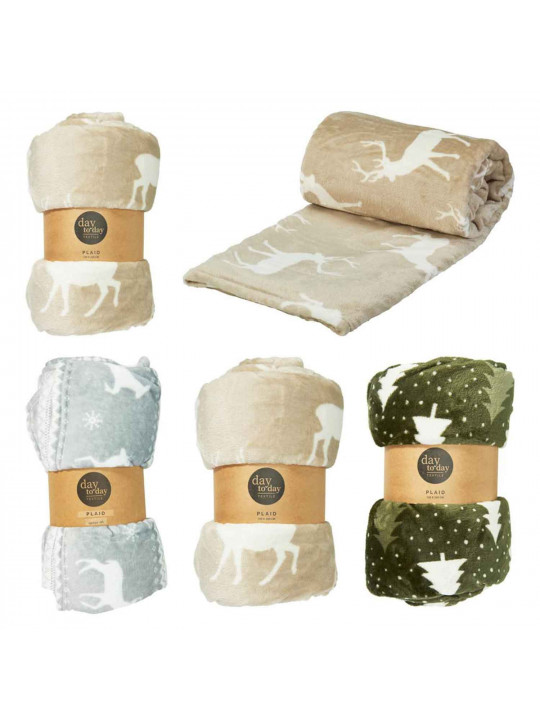 Ծածկոց KOOPMAN 200X150CM FLANNEL 3ASS (AAE823460)