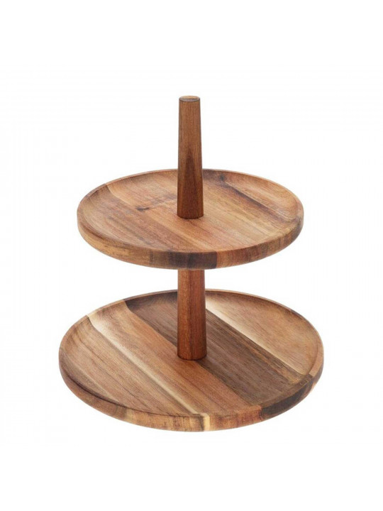 Թխվածքի ափսե KOOPMAN 210001360 FOOD STAND 2 TIERS ACACIA (099950)